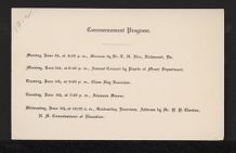 Commencement Program Card 1912